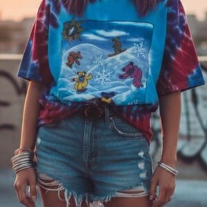 Colorful Tie-Dye Graphic T-Shirt